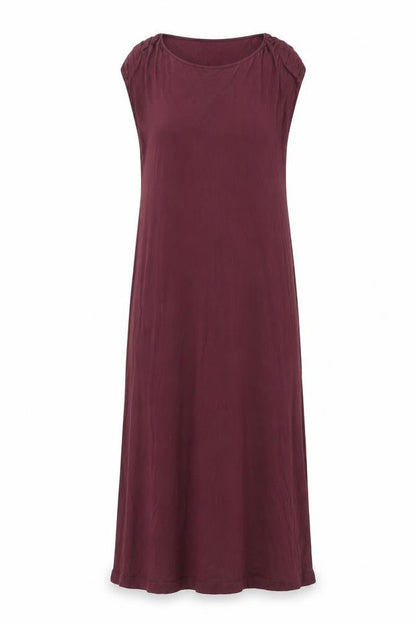 Oasis Womens Red Viscose Maxi Size M Boat Neck Pullover
