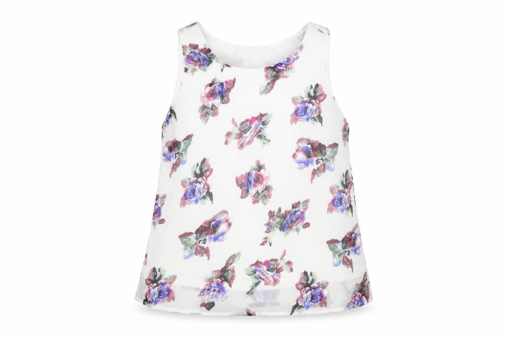 Womens UK Size S Glamorous Multicoloured Basic Tank