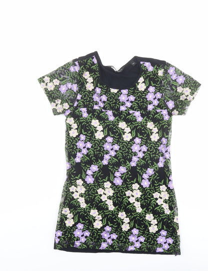 Womens UK Size 10 Dorothy Perkins Multicoloured Basic T-Shirt