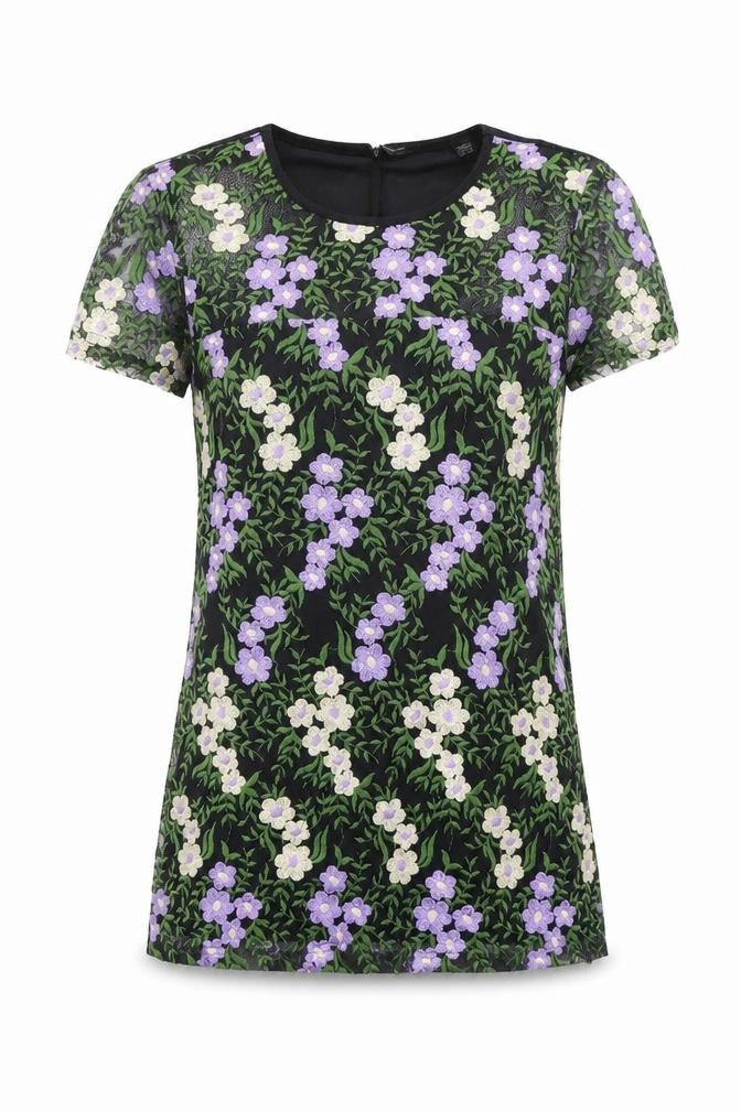 Womens UK Size 10 Dorothy Perkins Multicoloured Basic T-Shirt