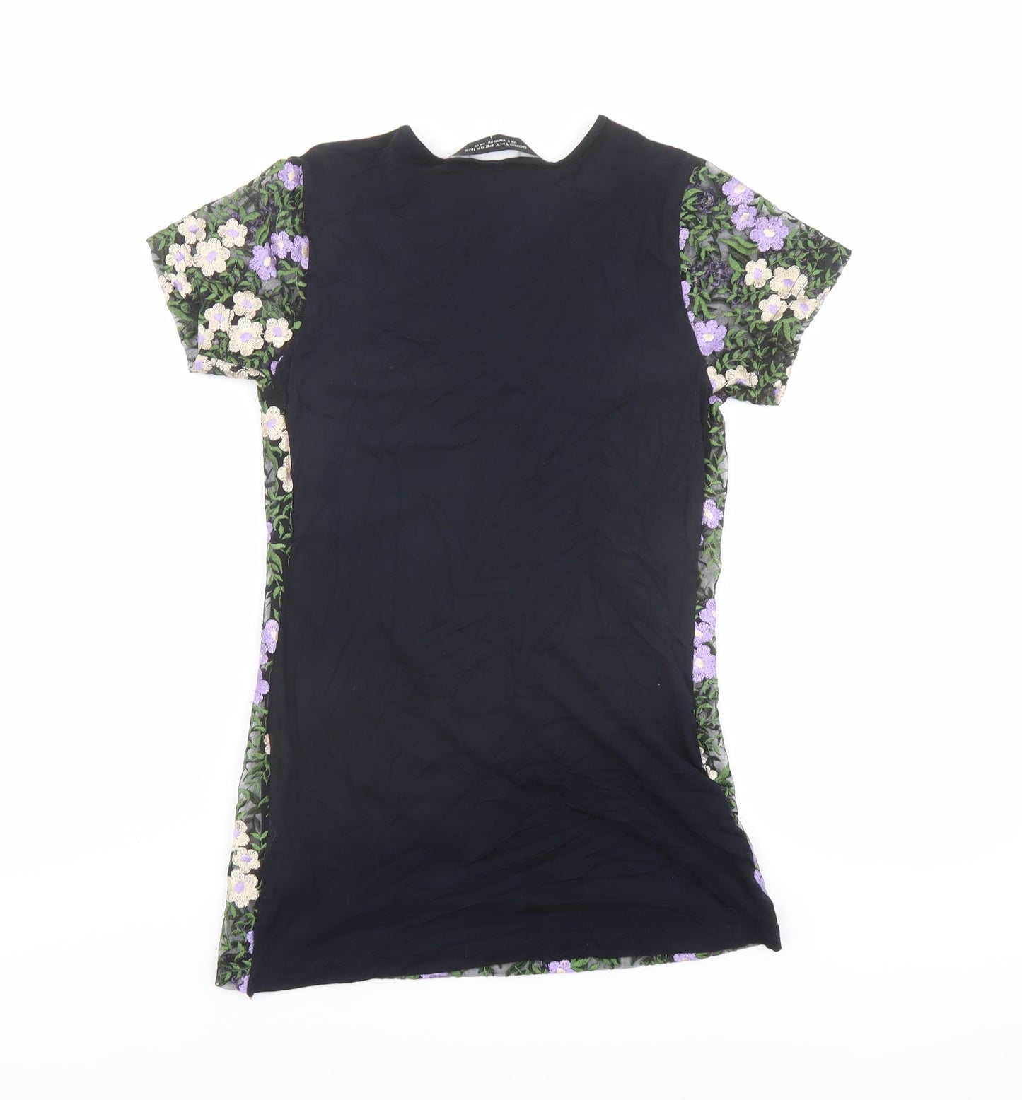 Womens UK Size 10 Dorothy Perkins Multicoloured Basic T-Shirt