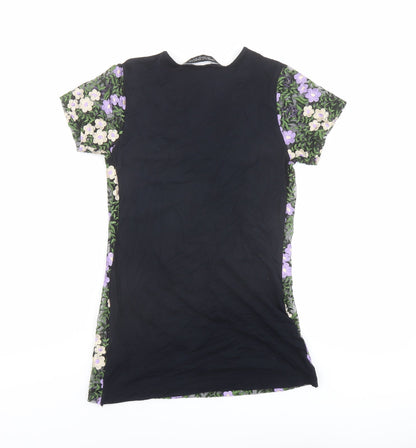 Womens UK Size 10 Dorothy Perkins Multicoloured Basic T-Shirt