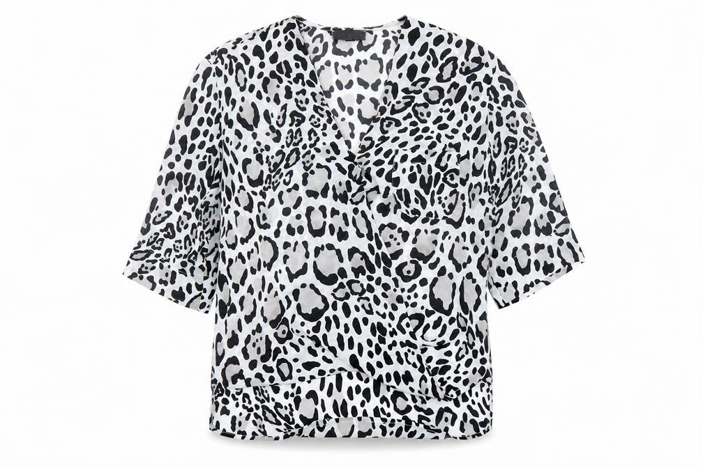Womens UK Size 6 Topshop Black Basic Blouse