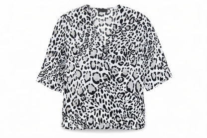 Womens UK Size 6 Topshop Black Basic Blouse