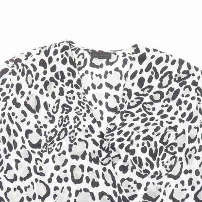 Womens UK Size 6 Topshop Black Basic Blouse