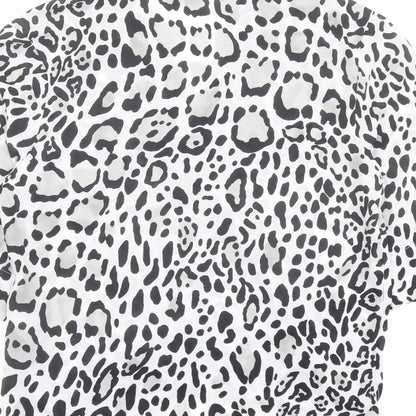 Womens UK Size 6 Topshop Black Basic Blouse