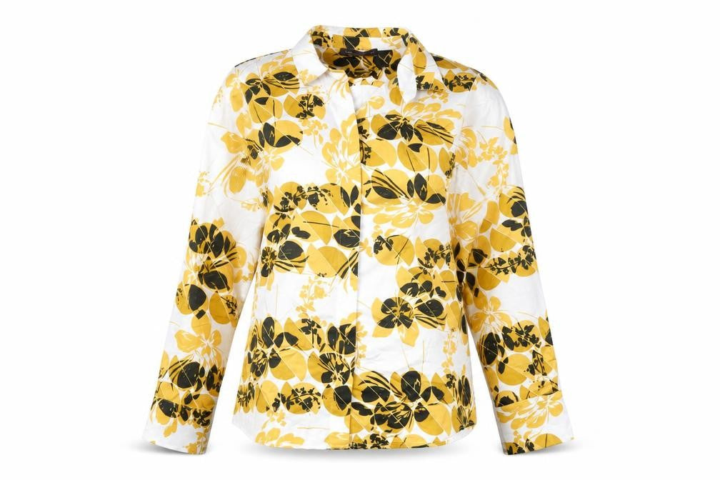 Womens UK Size 14 Marks and Spencer Yellow Basic Button-Up