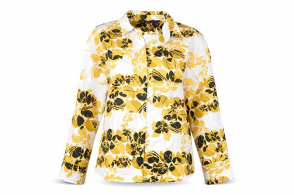 Womens UK Size 14 Marks and Spencer Yellow Basic Button-Up