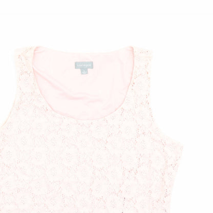 Womens UK Size L Suzanne Grae Pink Basic Tank