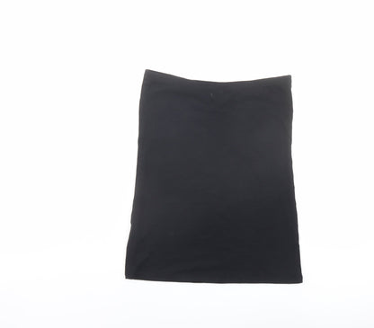Womens UK Size S New Look Black Basic Tank