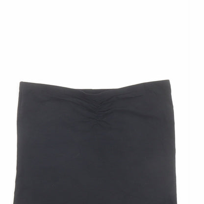 Womens UK Size S New Look Black Basic Tank