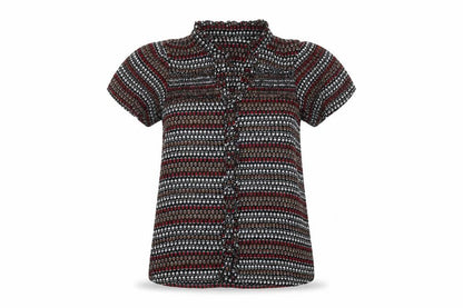 Womens UK Size M Zara Multicoloured Basic Button-Up