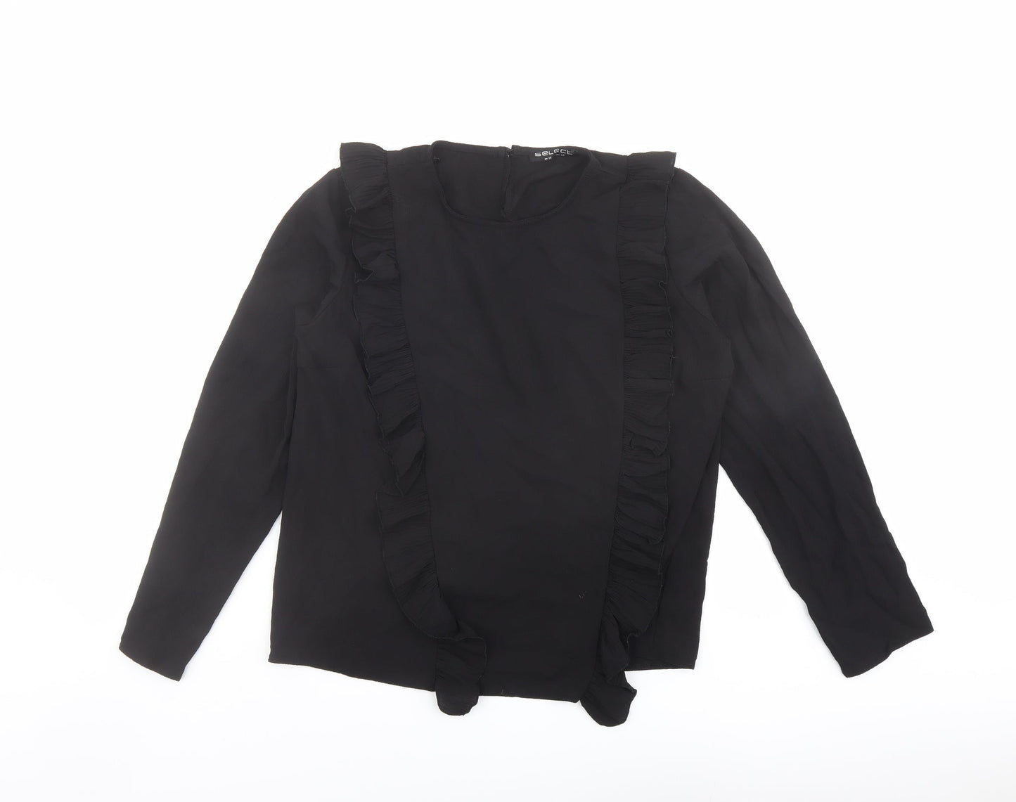 Womens UK Size 14 Select Black Basic T-Shirt