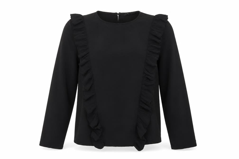 Womens UK Size 14 Select Black Basic T-Shirt