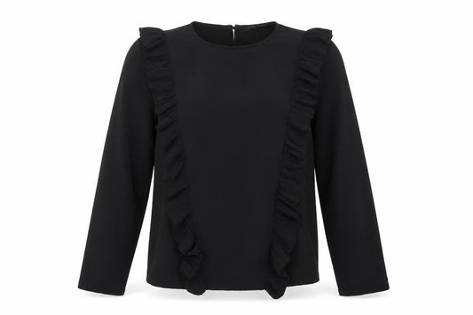 Womens UK Size 14 Select Black Basic T-Shirt