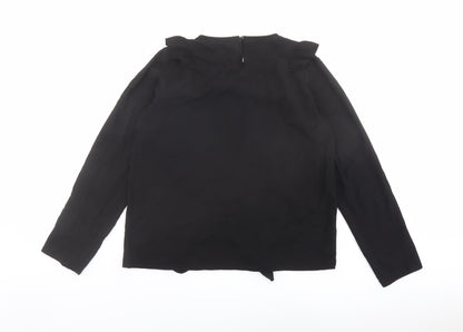 Womens UK Size 14 Select Black Basic T-Shirt