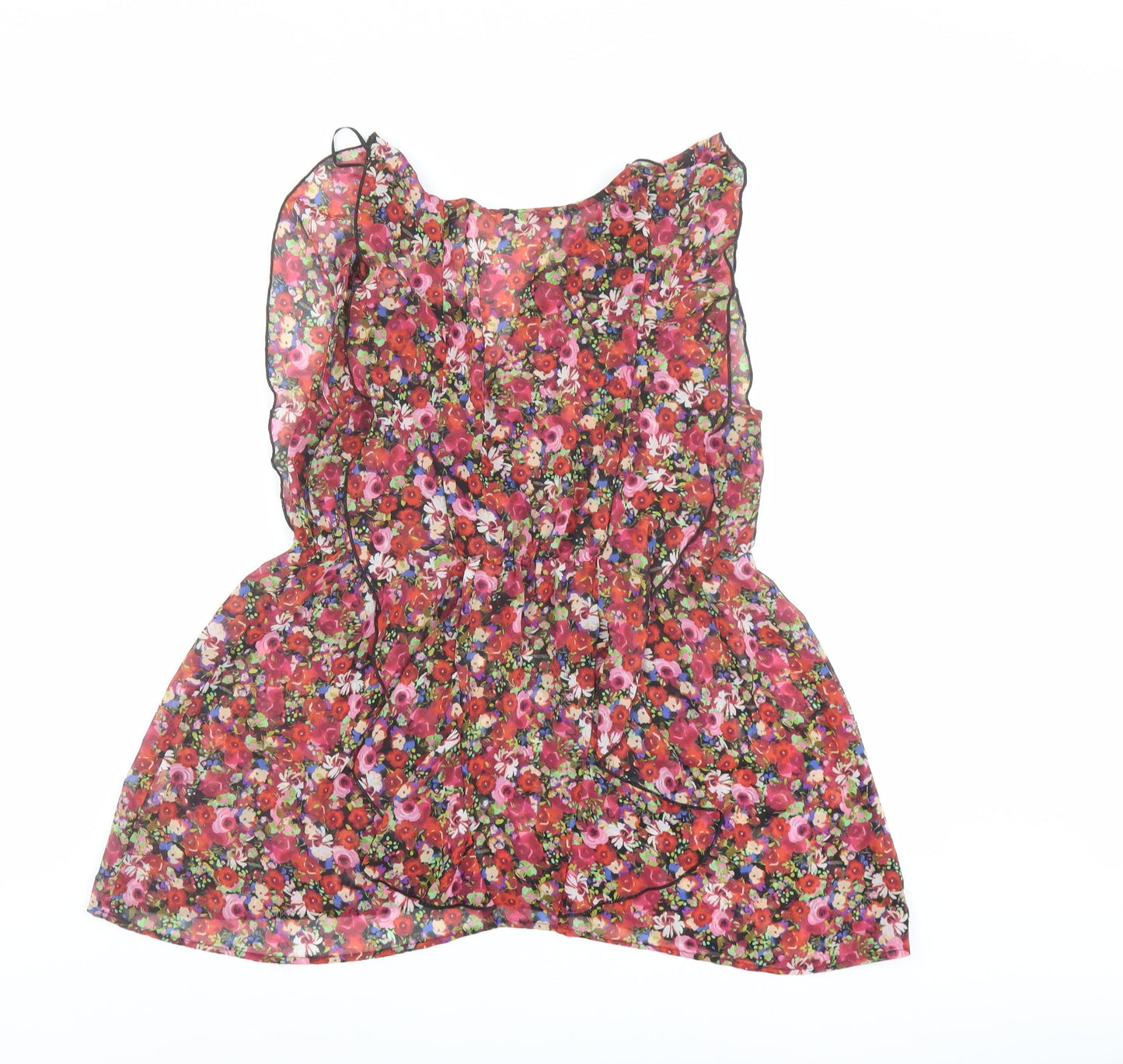Womens UK Size 10 NEXT Multicoloured Basic Blouse