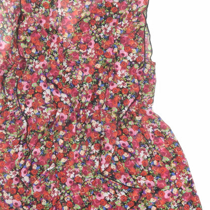 Womens UK Size 10 NEXT Multicoloured Basic Blouse