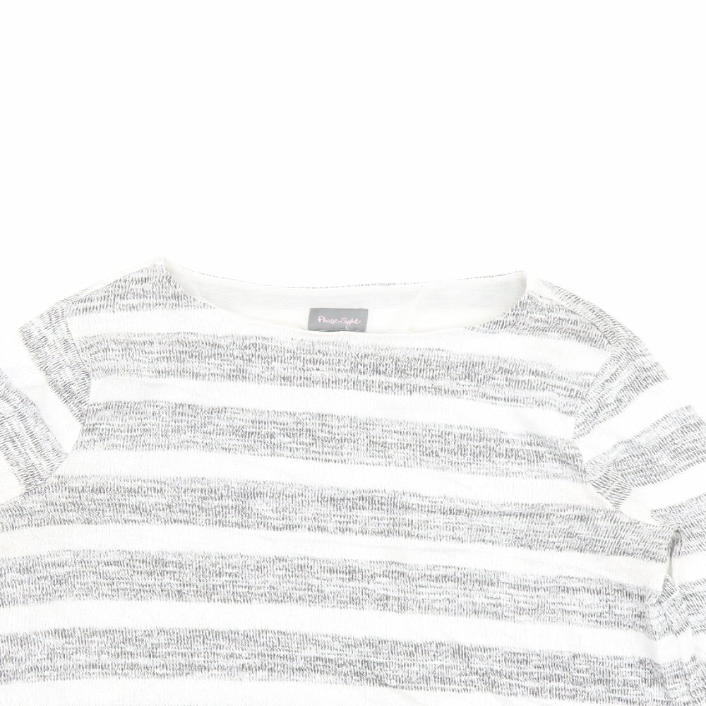 Womens UK Size 10 Phase Eight Grey Pullover Jumper