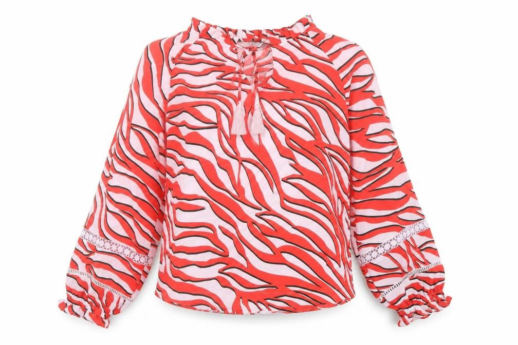 Womens UK Size 6 Marks and Spencer Red Basic Blouse