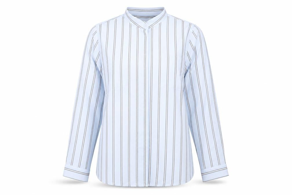 Womens UK Size 10 New Look Blue Basic Button-Up