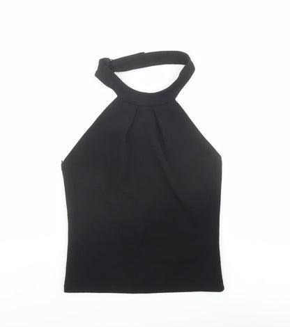Womens UK Size M Zara Black Basic Tank