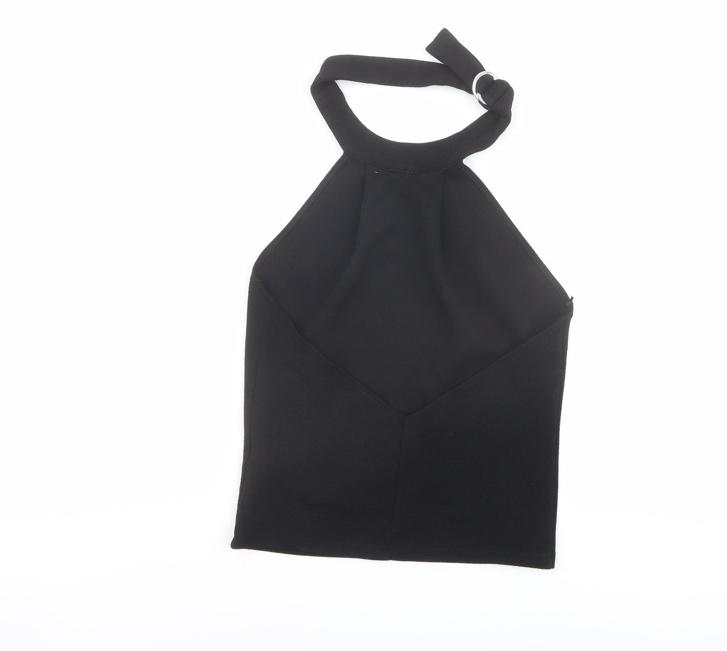Womens UK Size M Zara Black Basic Tank