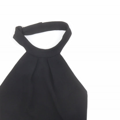 Womens UK Size M Zara Black Basic Tank