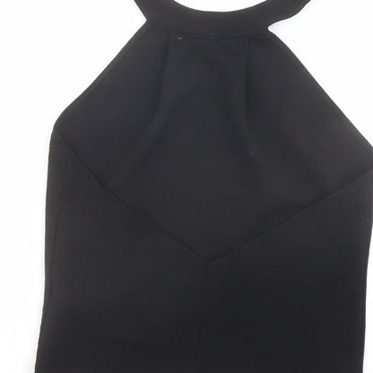 Womens UK Size M Zara Black Basic Tank