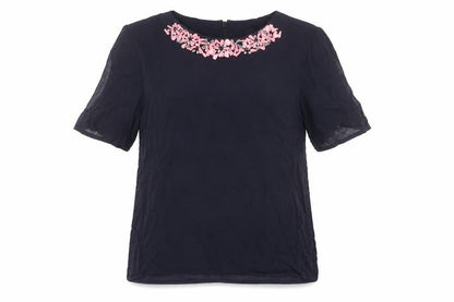 Womens UK Size 8 French Connection Blue Basic Blouse