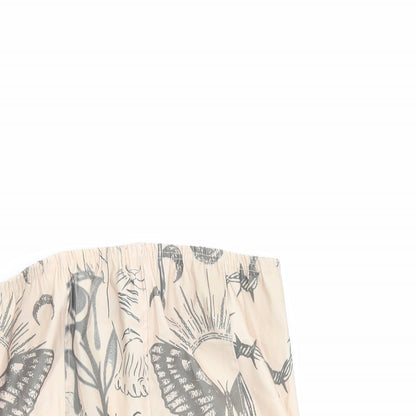 Womens UK Size 14 PRETTYLITTLETHING Beige Cropped Blouse