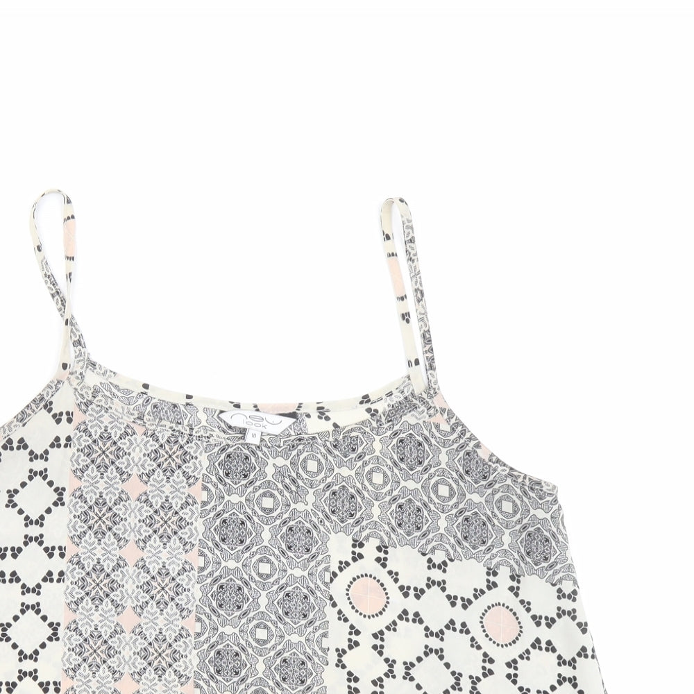 Womens UK Size 10 New Look Multicoloured Camisole Tank