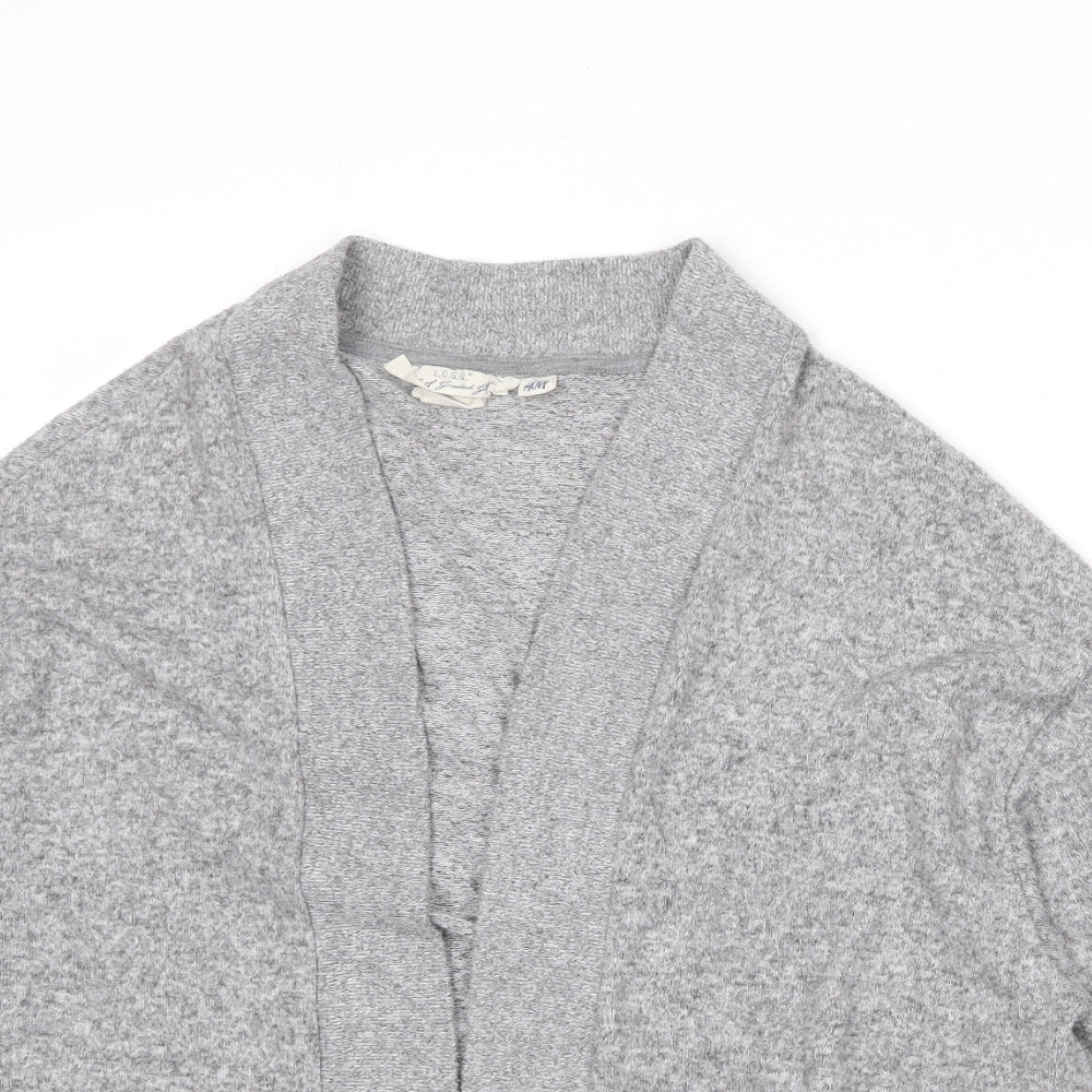 Womens UK Size XS H&M Grey Cardigan Jumper