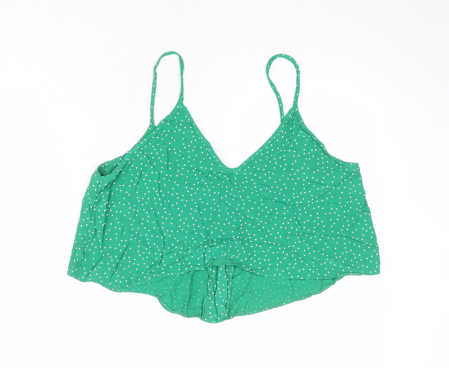 Womens UK Size 14 New Look Green Camisole Tank