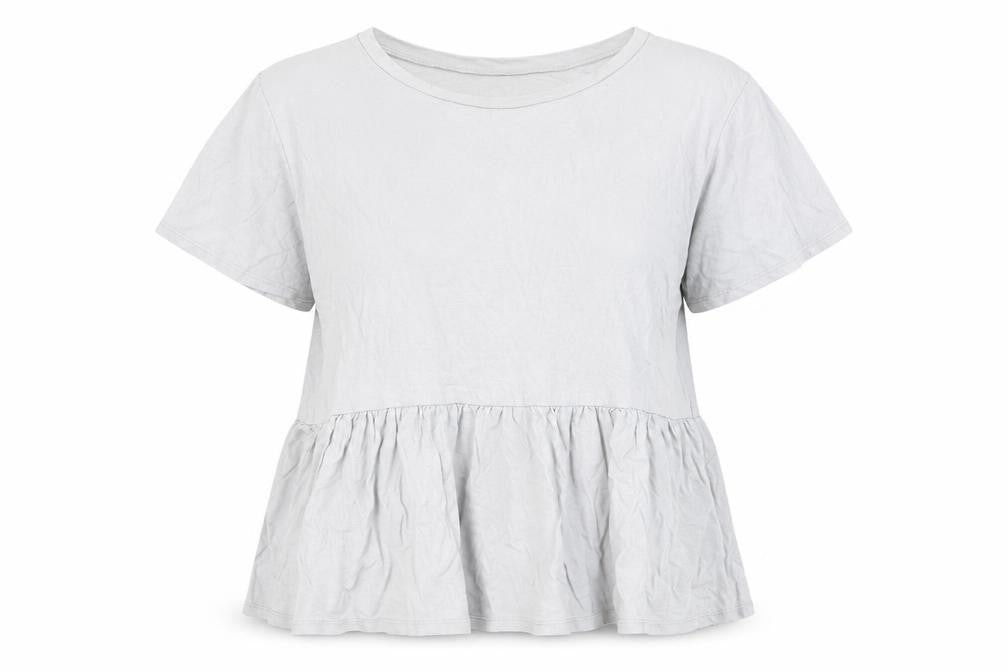 Womens UK Size 12 New Look Blue Basic T-Shirt