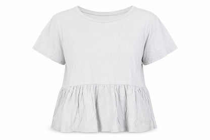 Womens UK Size 12 New Look Blue Basic T-Shirt