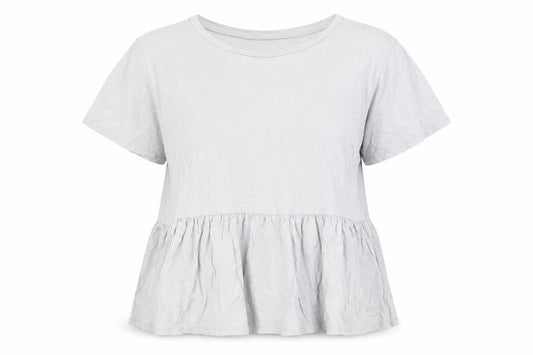 Womens UK Size 12 New Look Blue Basic T-Shirt