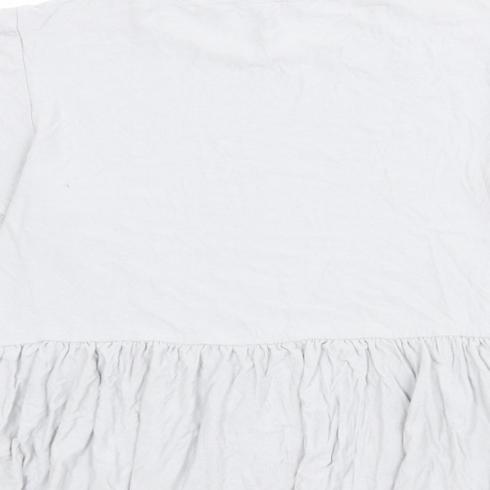 Womens UK Size 12 New Look Blue Basic T-Shirt