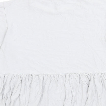 Womens UK Size 12 New Look Blue Basic T-Shirt