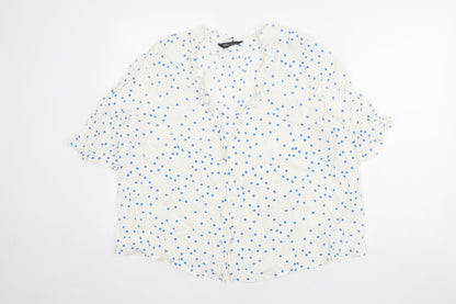Womens UK Size 18 Marks and Spencer Ivory Basic Blouse