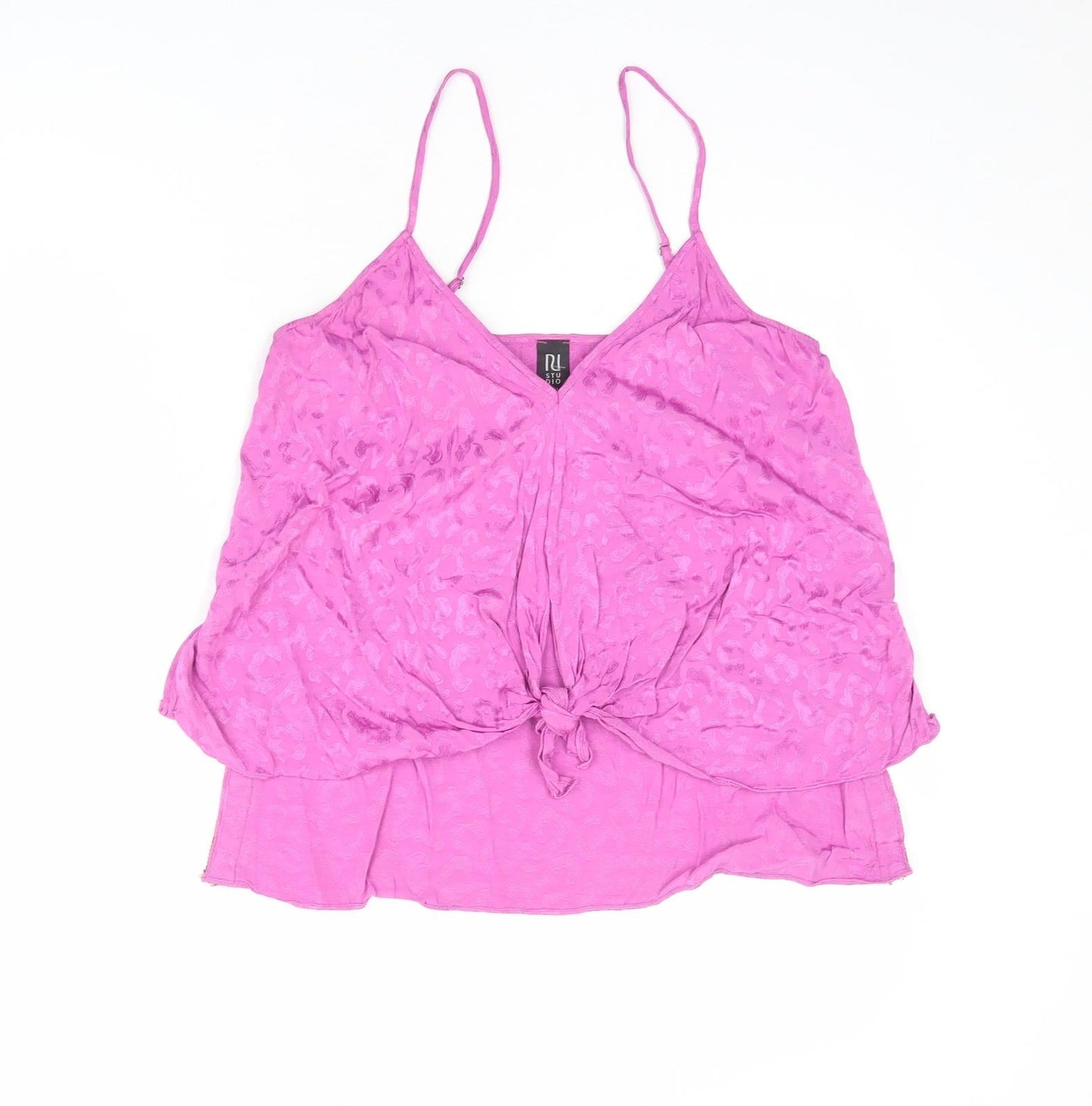 Womens UK Size 10 River Island Purple Camisole Tank