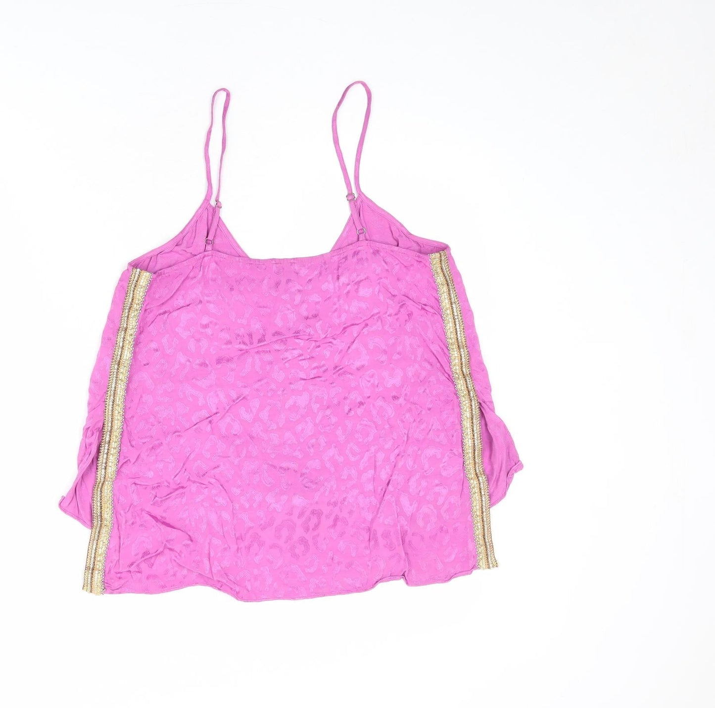 Womens UK Size 10 River Island Purple Camisole Tank
