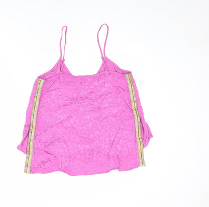 Womens UK Size 10 River Island Purple Camisole Tank