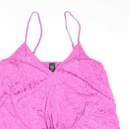Womens UK Size 10 River Island Purple Camisole Tank