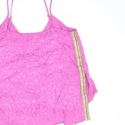 Womens UK Size 10 River Island Purple Camisole Tank