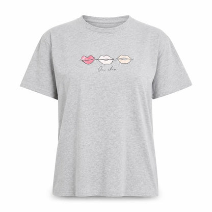 Womens UK Size 10 New Look Grey Basic T-Shirt