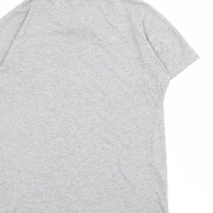 Womens UK Size 10 New Look Grey Basic T-Shirt
