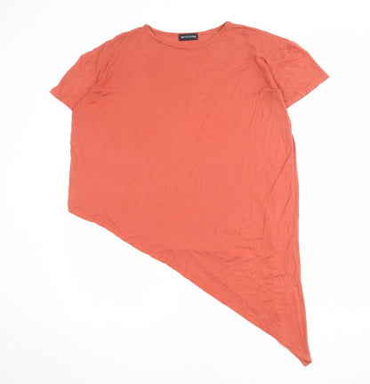 Womens UK Size 8 PRETTYLITTLETHING Red Basic T-Shirt