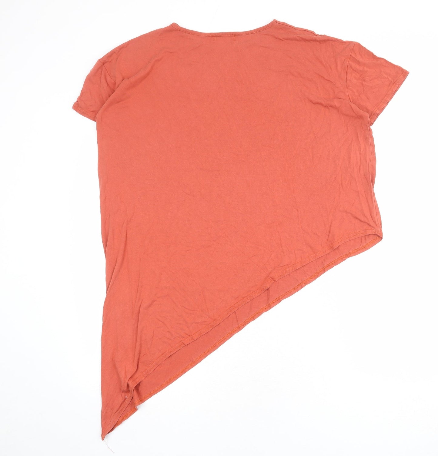 Womens UK Size 8 PRETTYLITTLETHING Red Basic T-Shirt