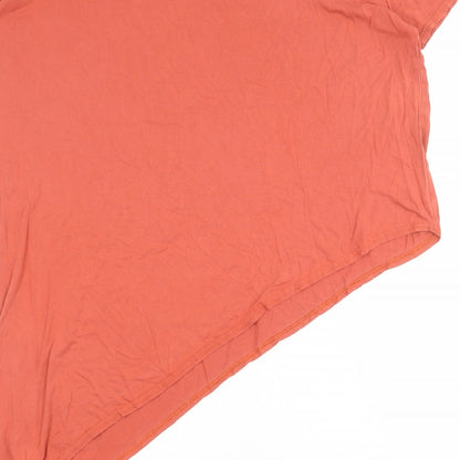 Womens UK Size 8 PRETTYLITTLETHING Red Basic T-Shirt